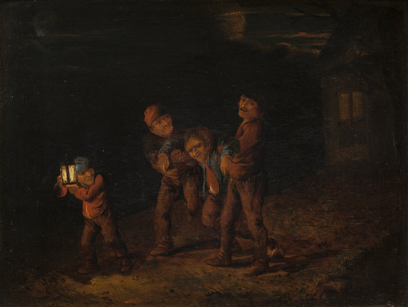 Voir le foyer de l'ivrogne - Adriaen Brouwer