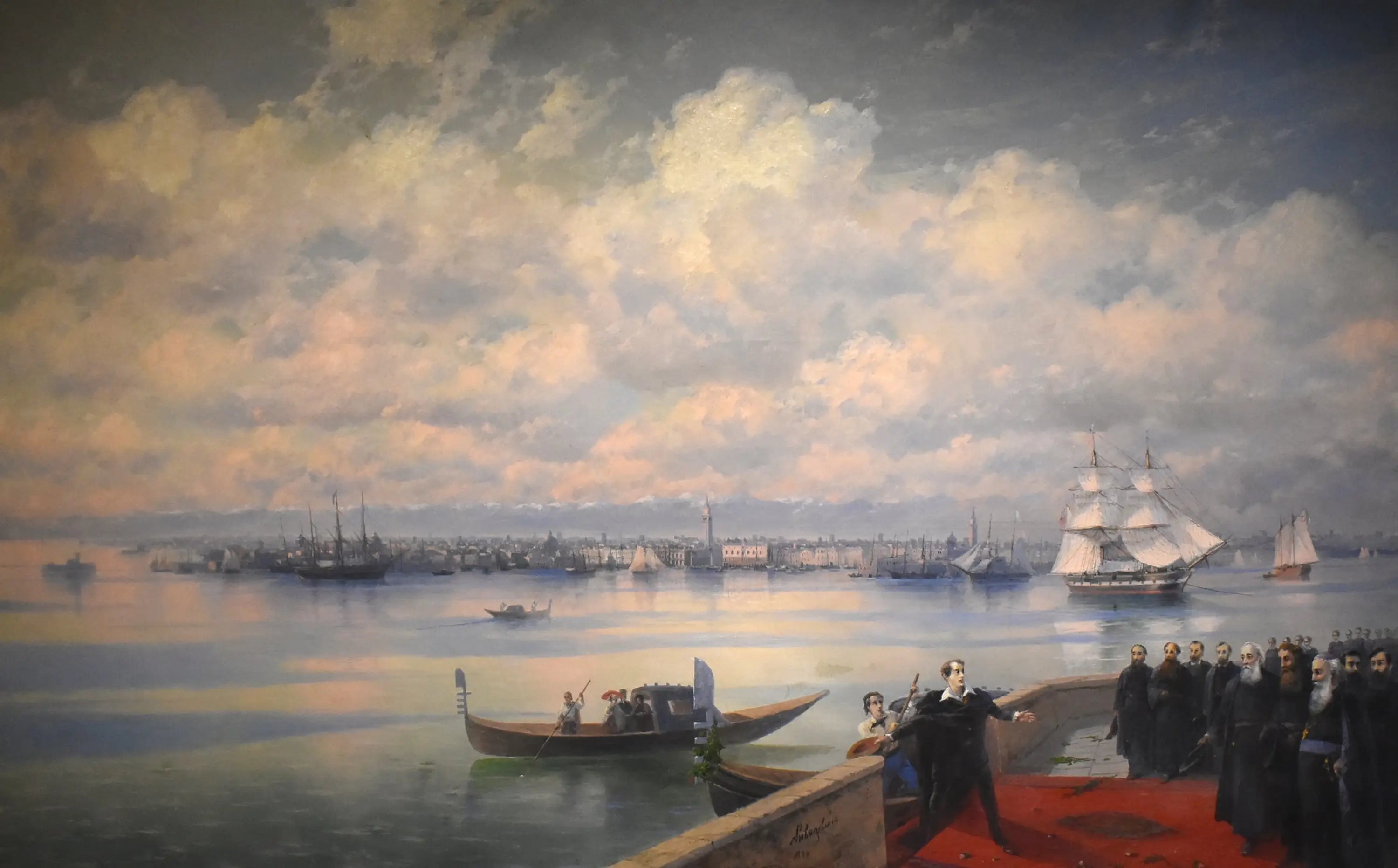 La visite de Byron aux Mekhitaristes de l’île de Surb Ghazar - Ivan Aïvazovski - Alpha Reproduction