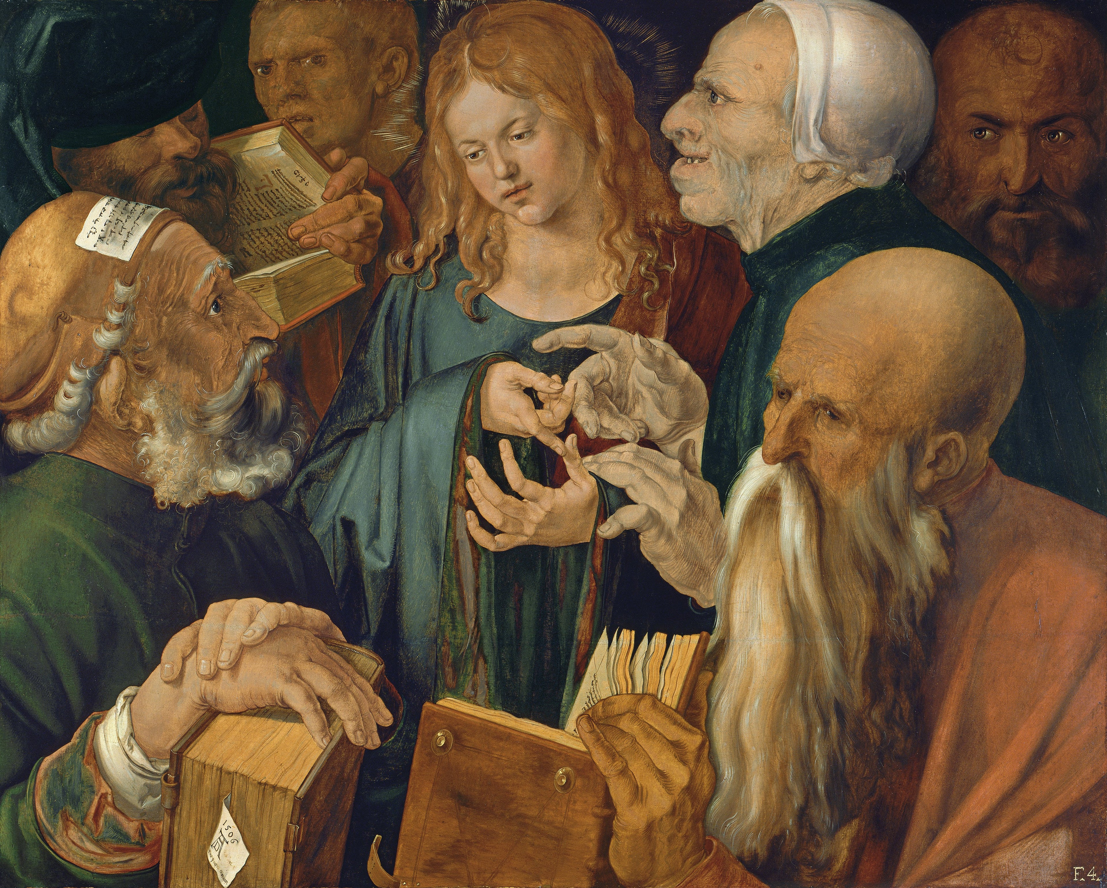 Jezus wśród doktorów - Albrecht Dürer