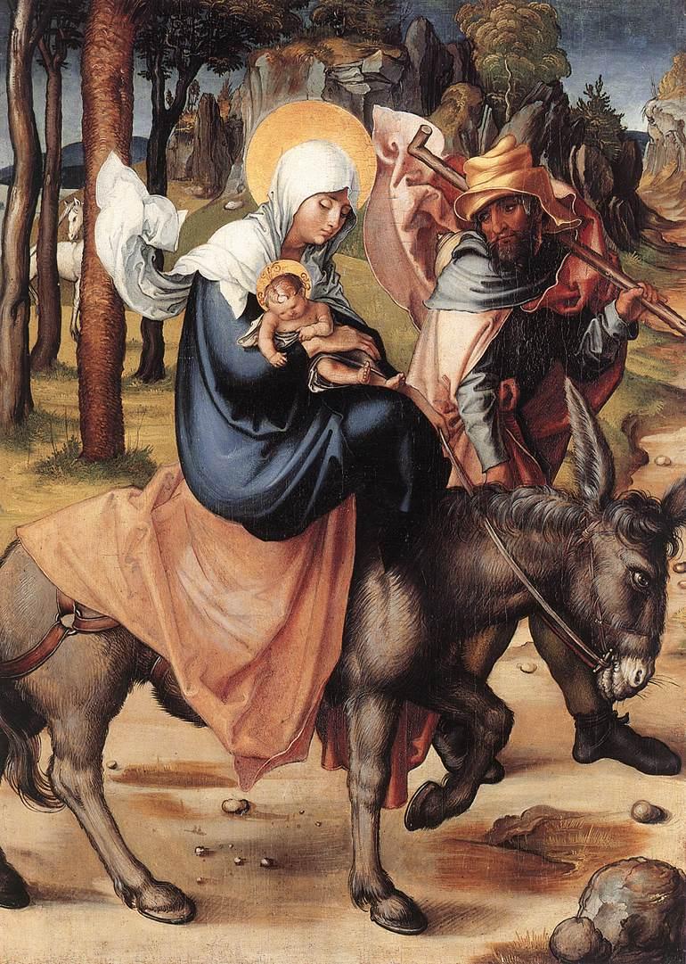 Siedem Boleści Maryi: Ucieczka do Egiptu - Albrecht Dürer