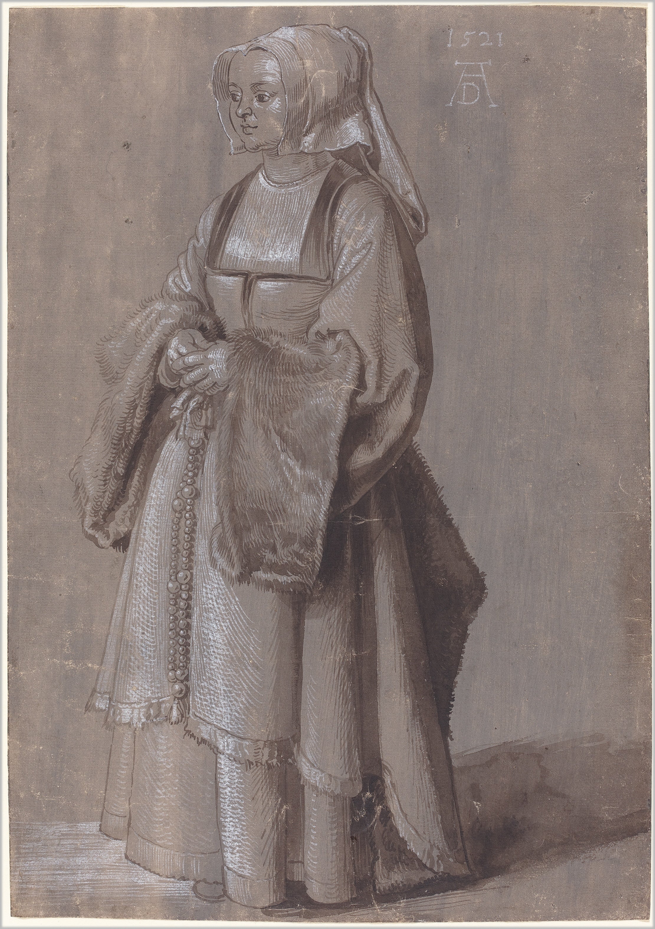 Młoda kobieta w holenderskiej sukni - Albrecht Dürer