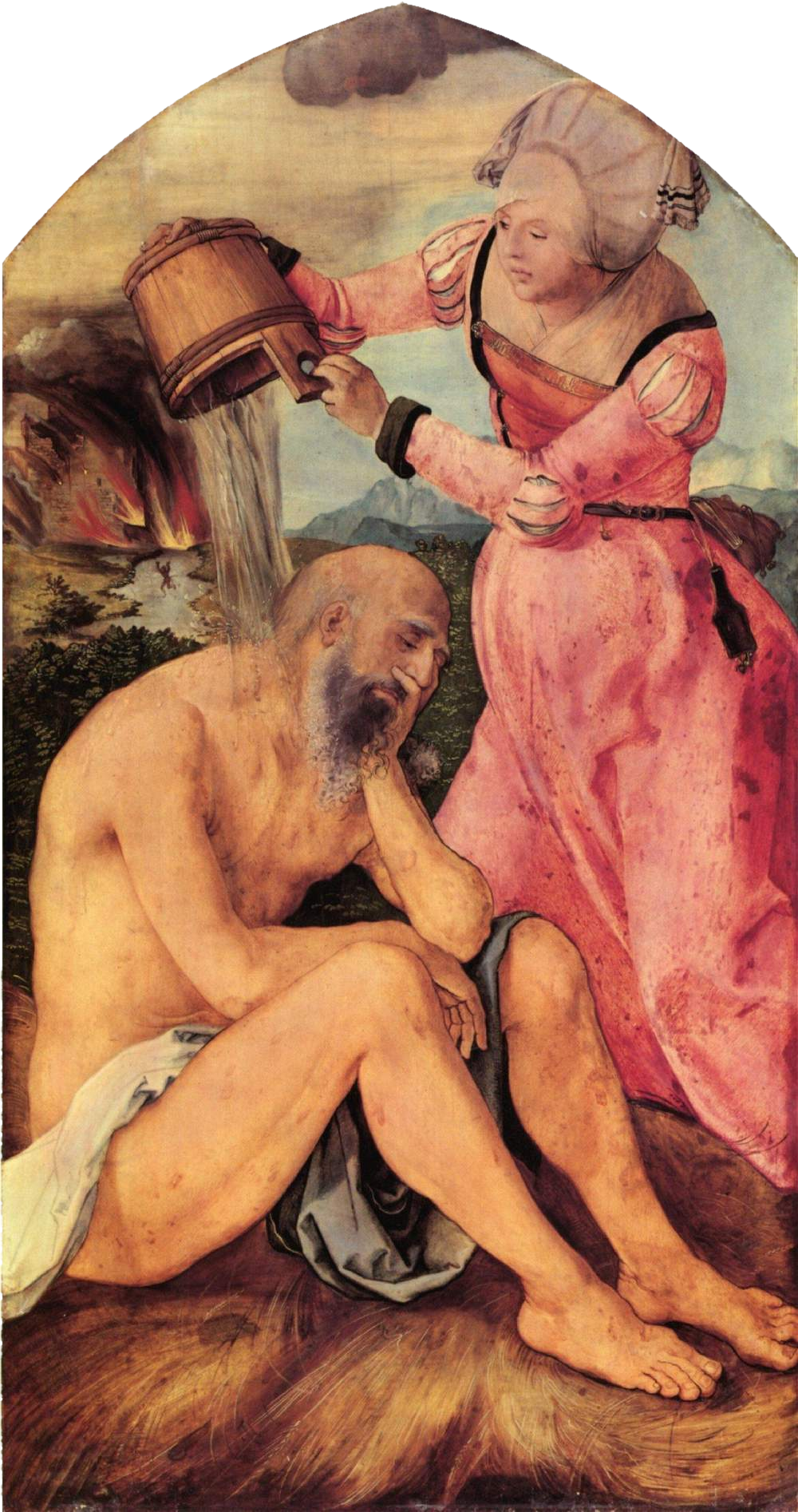 Ołtarz Jabacha: Praca nad obornikiem - Albrecht Dürer