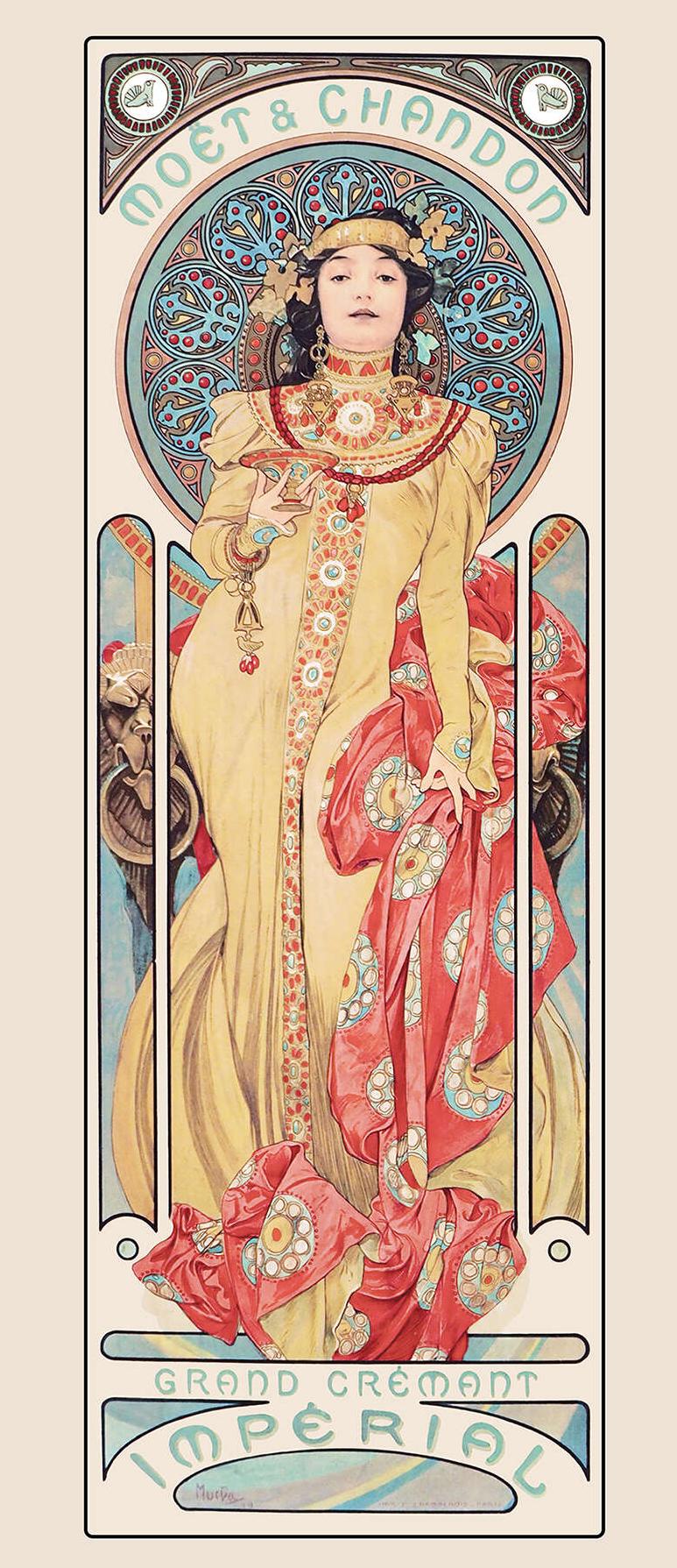 Moët & Chandon Dry Imperial - Alphonse Mucha