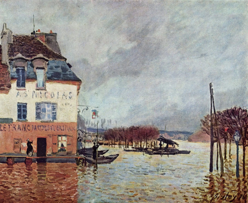 Powódź w Port-Marly - Alfred Sisley
