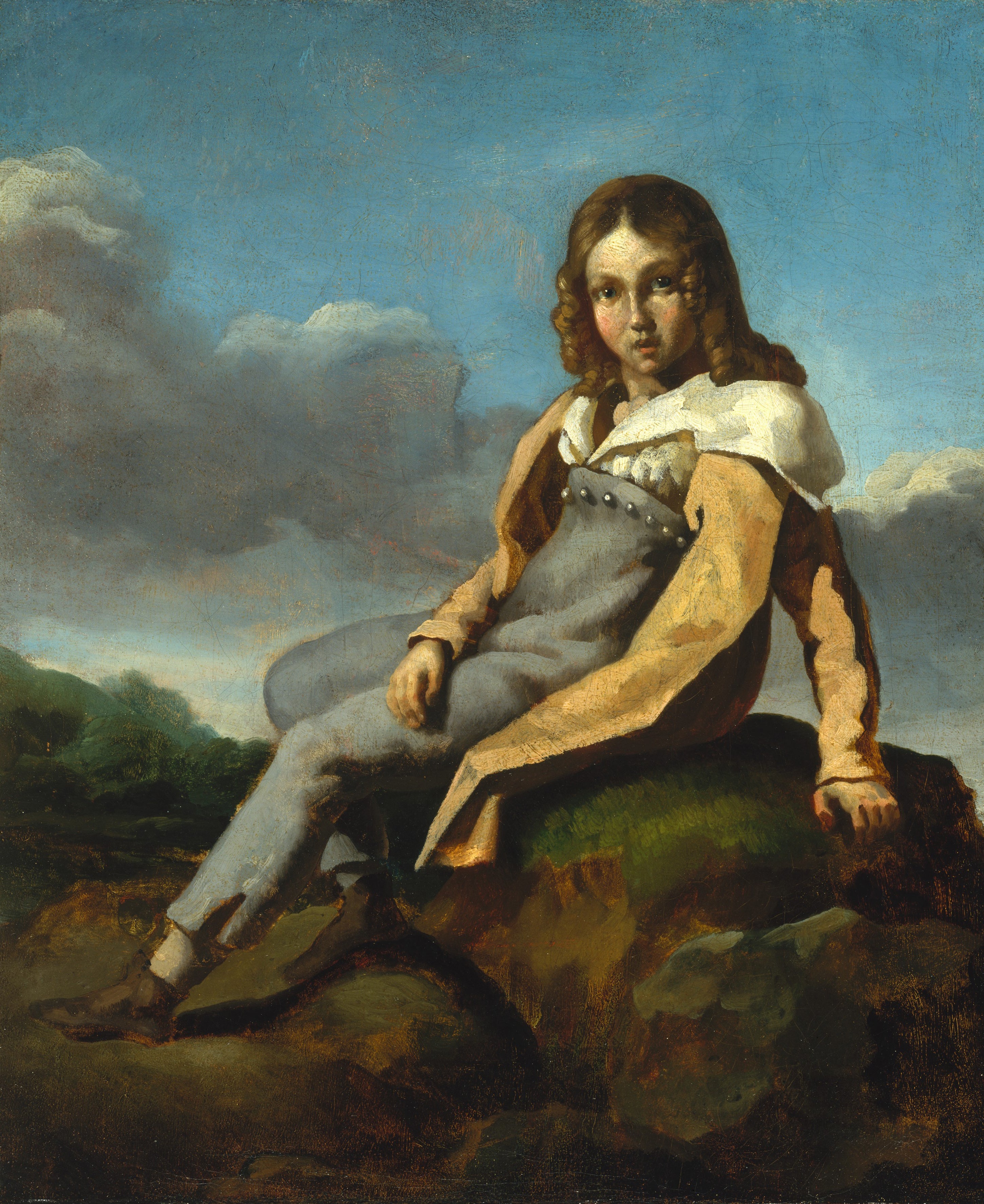Reproduction du tableau « Alfred Dedreux (1810–1860) enfant - Théodore Géricault » par Alpha Reproduction en peinture à l’huile