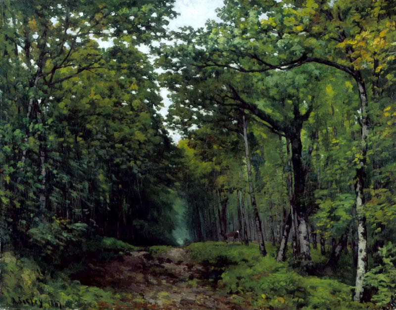 Aleja kasztanowców w pobliżu La Celle Saint-Cloud - Alfred Sisley