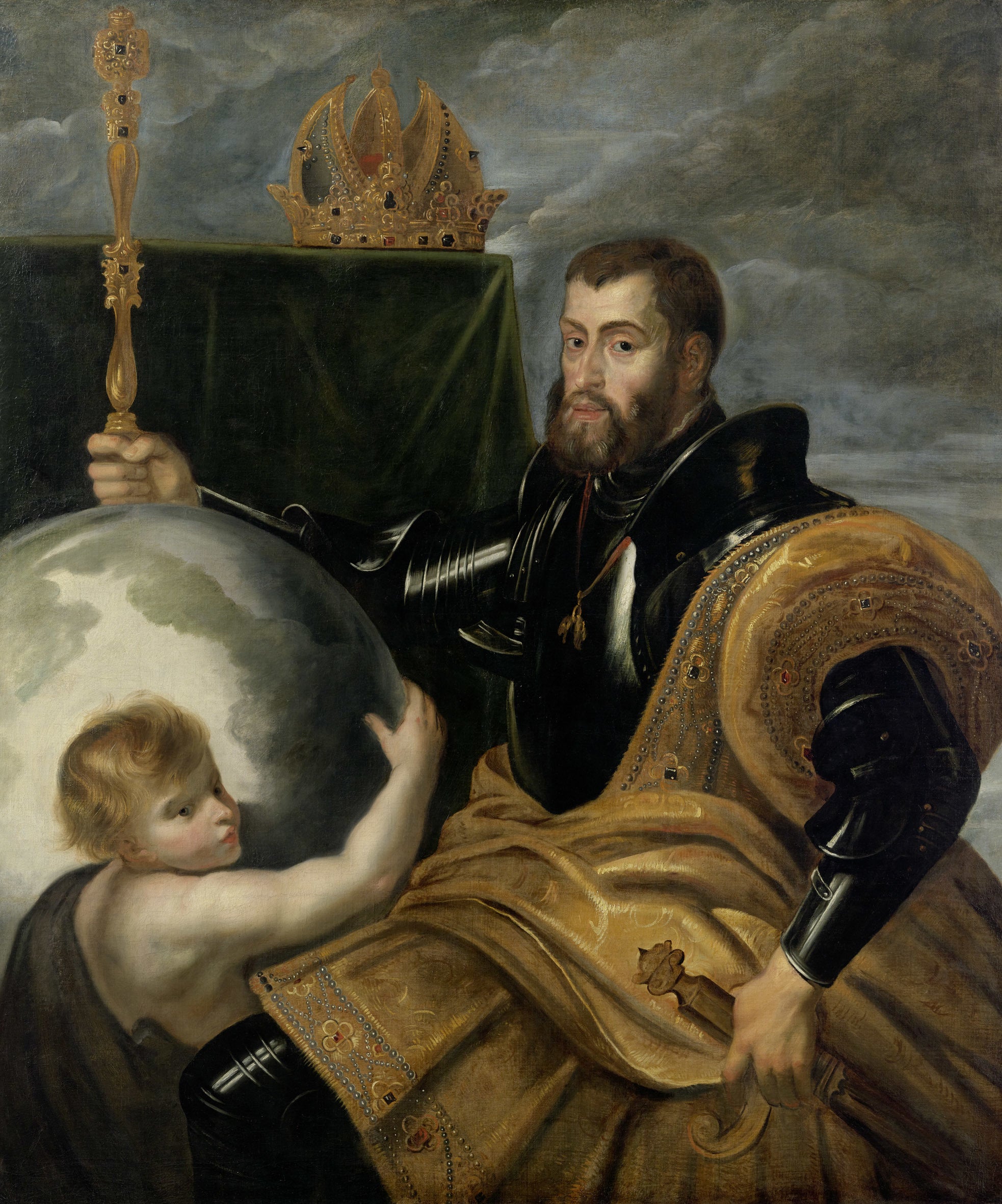 Alegoria o cesarzu Karolu jako władcy rozległych królestw - Peter Paul Rubens