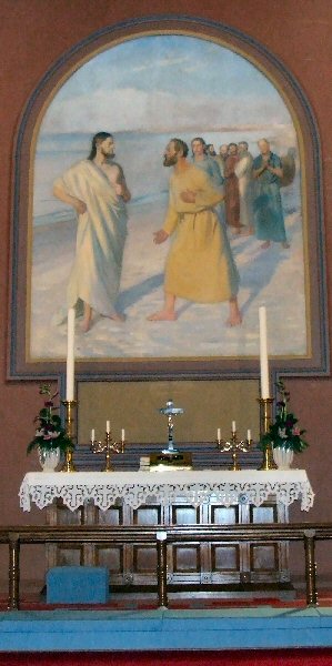 Après sa résurrection, Jésus retrouve ses disciples au bord du lac de Tibériade. - Michael Peter Ancher