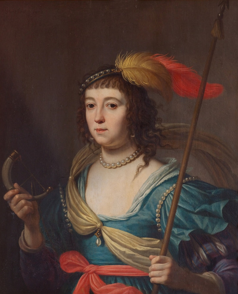 Amalia von Solms w roli Diany - Gerrit van Honthorst