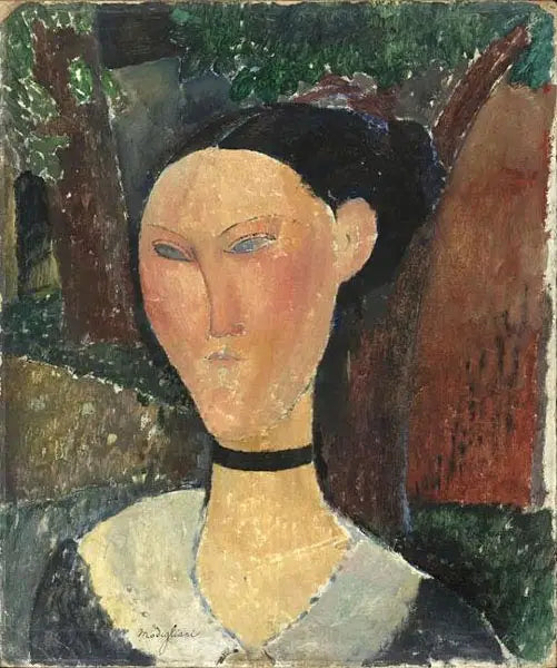 Kobieta w aksamitnej wstążce - Amedeo Modigliani