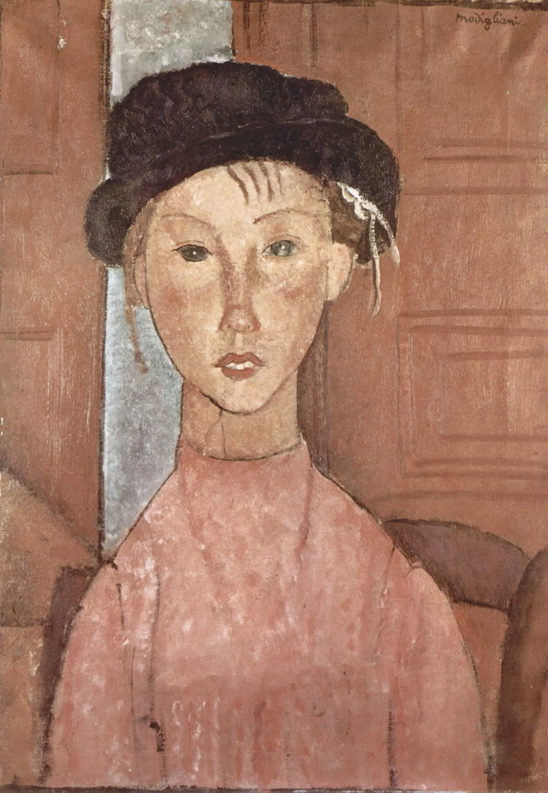 Młoda dziewczyna w kapeluszu - Amedeo Modigliani