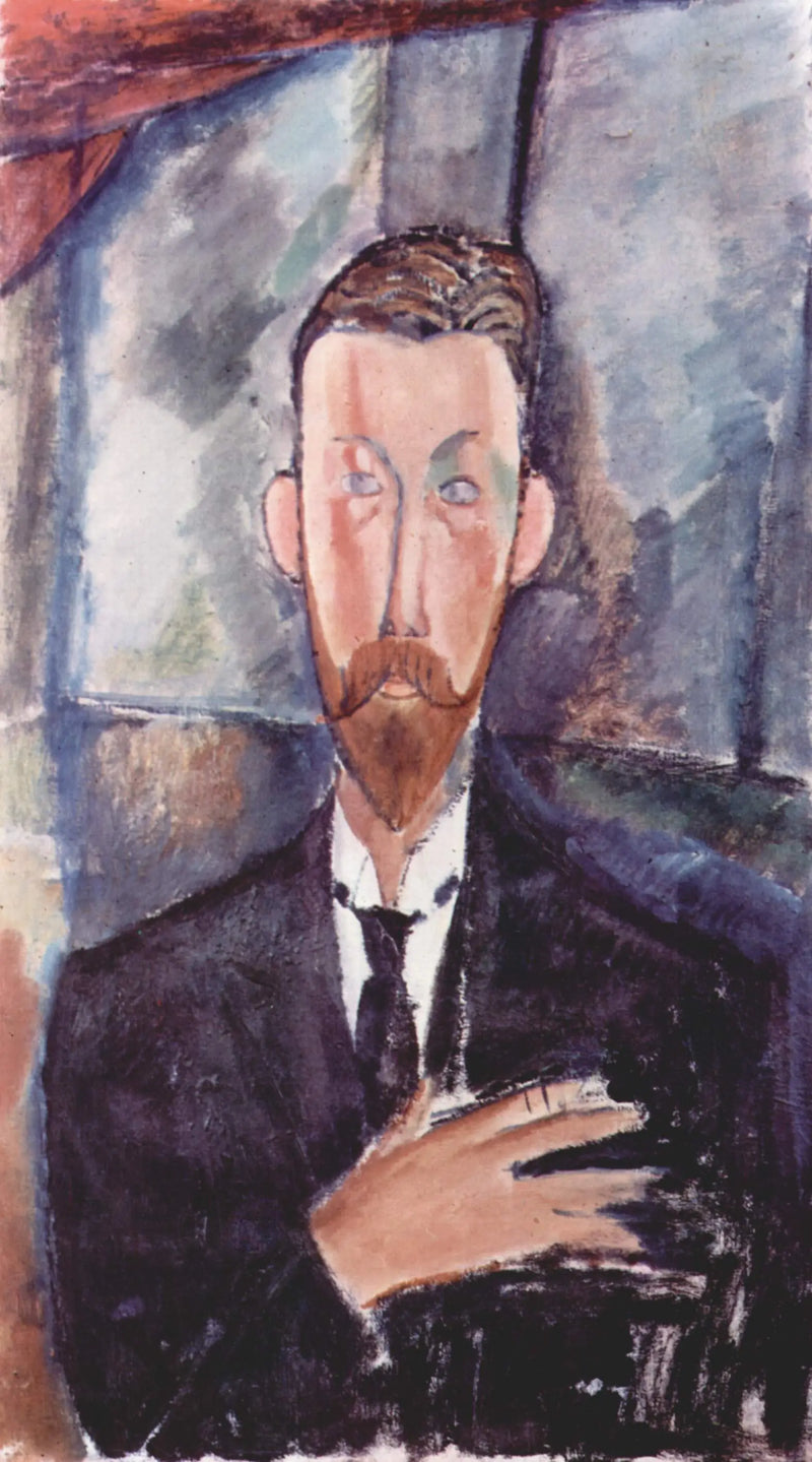 Paul Alexandre przed witrażem - Amedeo Modigliani