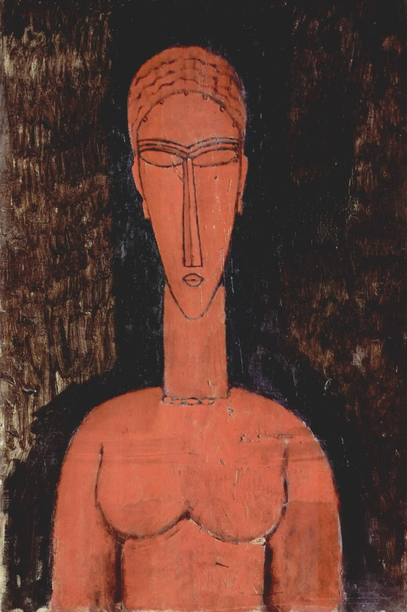 Wielki czerwony popiersie - Amedeo Modigliani
