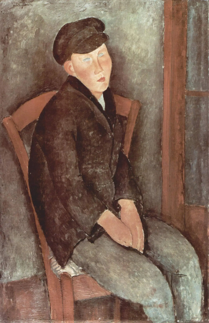Chłopiec siedzący w czapce - Amedeo Modigliani