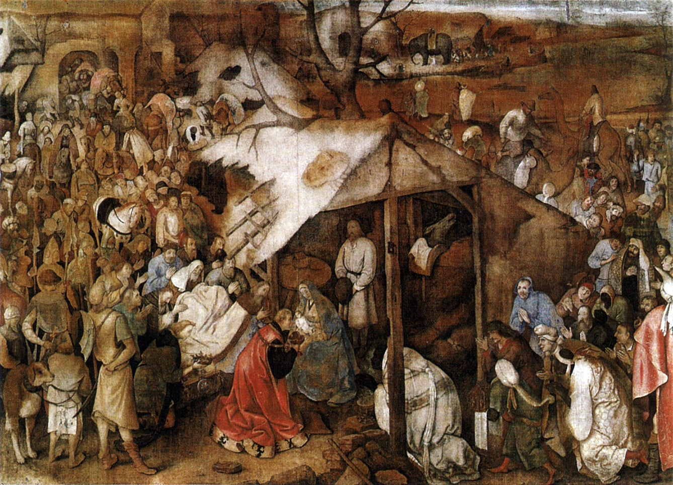 Adoracja Mędrców - Pieter Brueghel Starszy