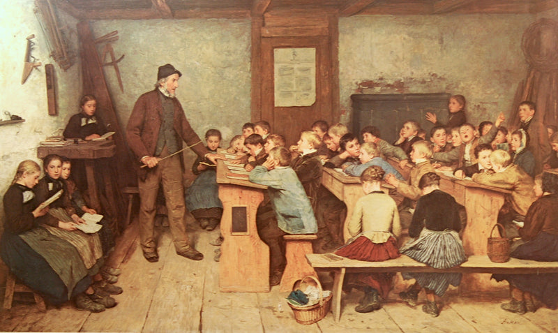 La Classe d’école - Albert Anker