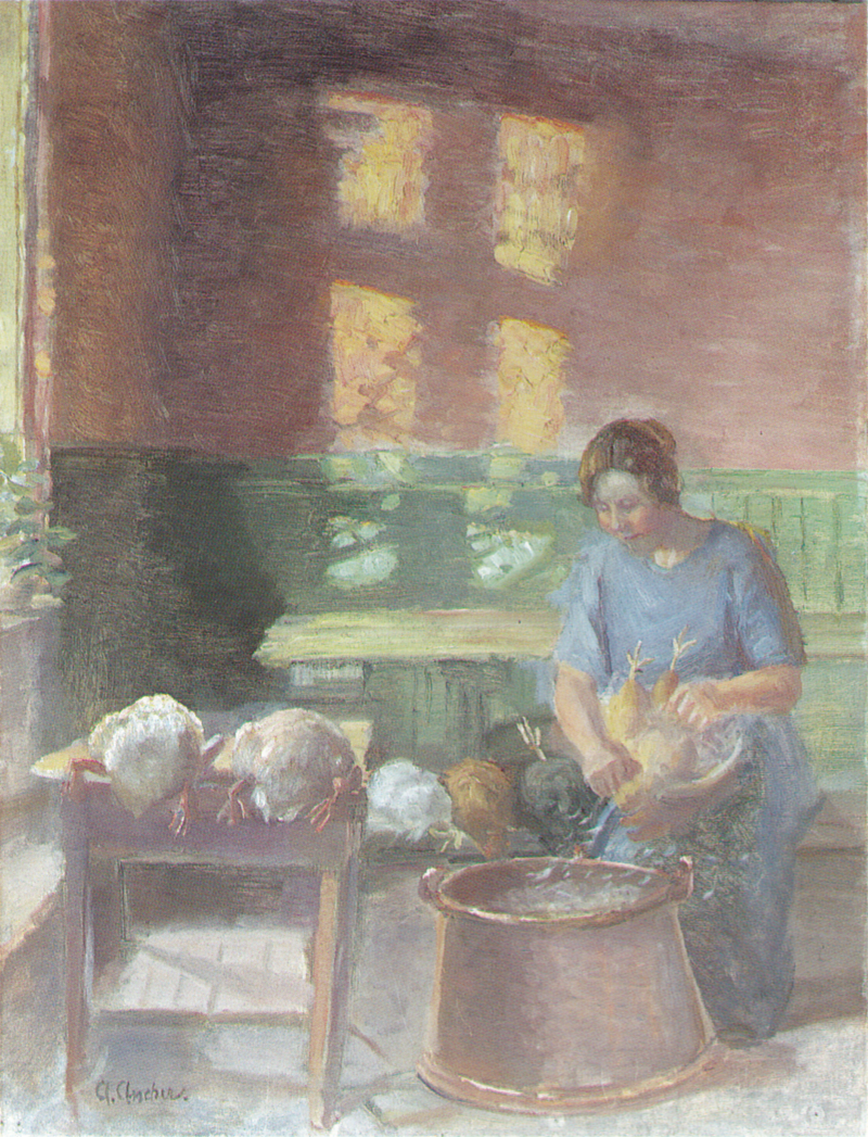 Kury są oskubane - Anna Ancher
