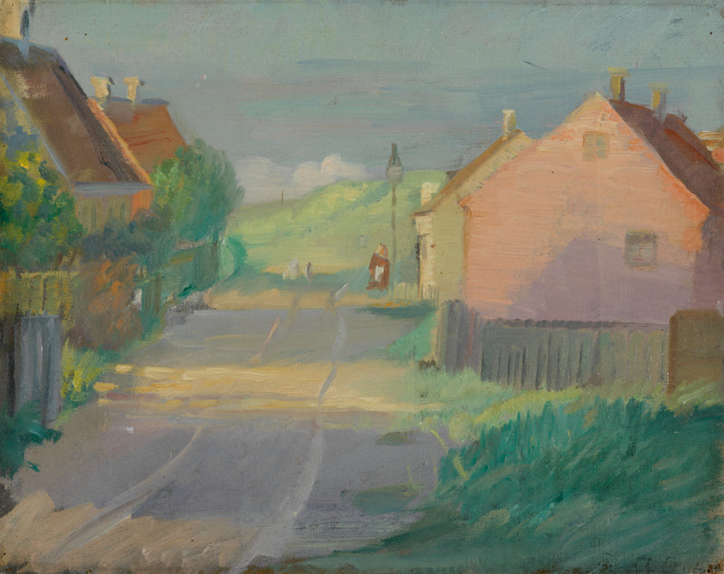 Østerbyvej. Uliczka w mieście na wschód od Skagen - Anna Ancher
