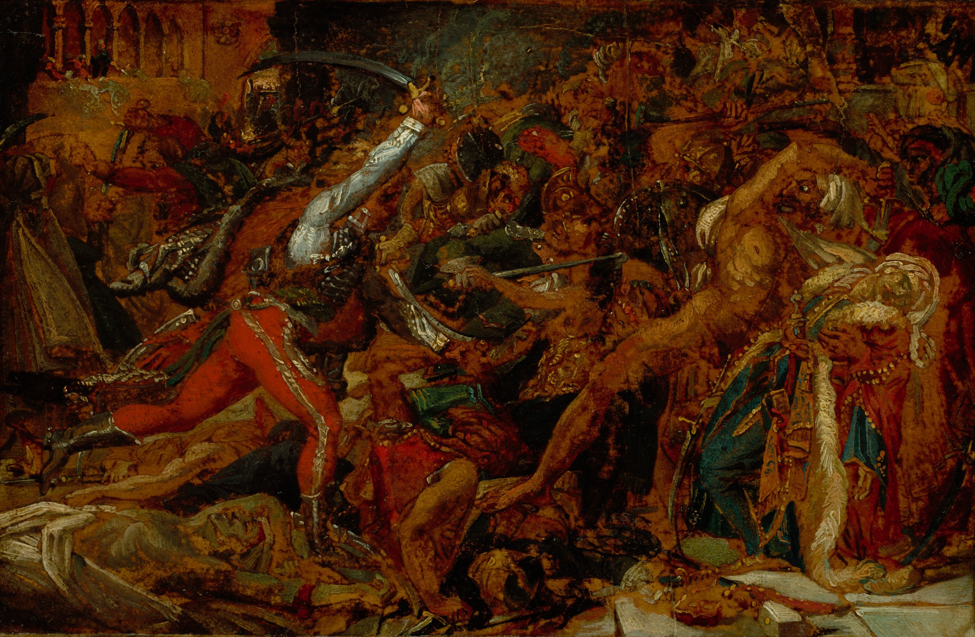 Esquisse pour La révolte du Caire - Anne-Louis Girodet