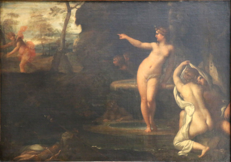 Diane w kąpieli zaskoczona przez Actéon - Annibale Carracci