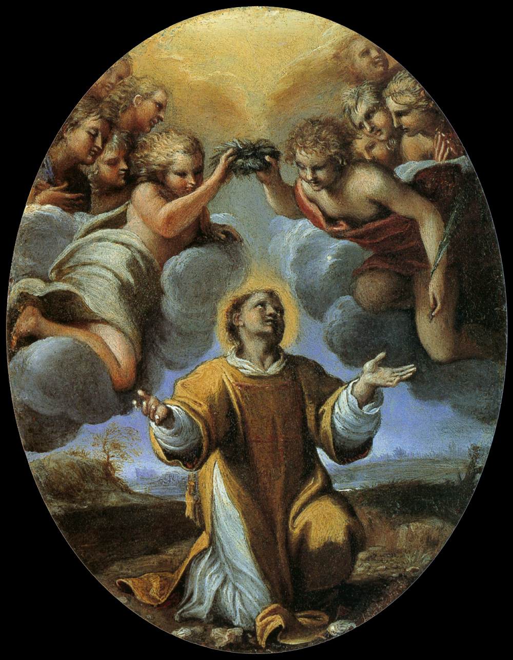 Le couronnement de saint Étienne - Annibale Carracci - Alpha Reproduction