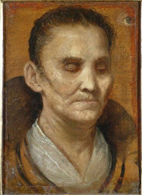 Portret niewidomej kobiety - Annibale Carracci
