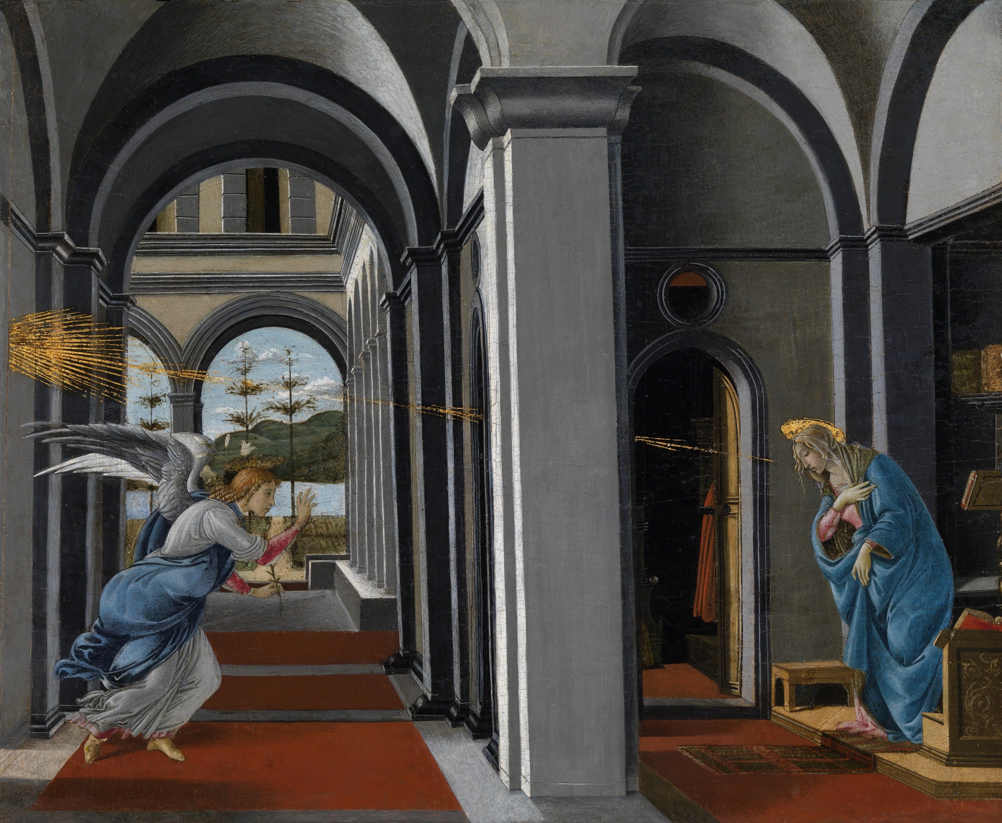 Zwiastowanie z kościoła florenckiego San Barnaba - Sandro Botticelli