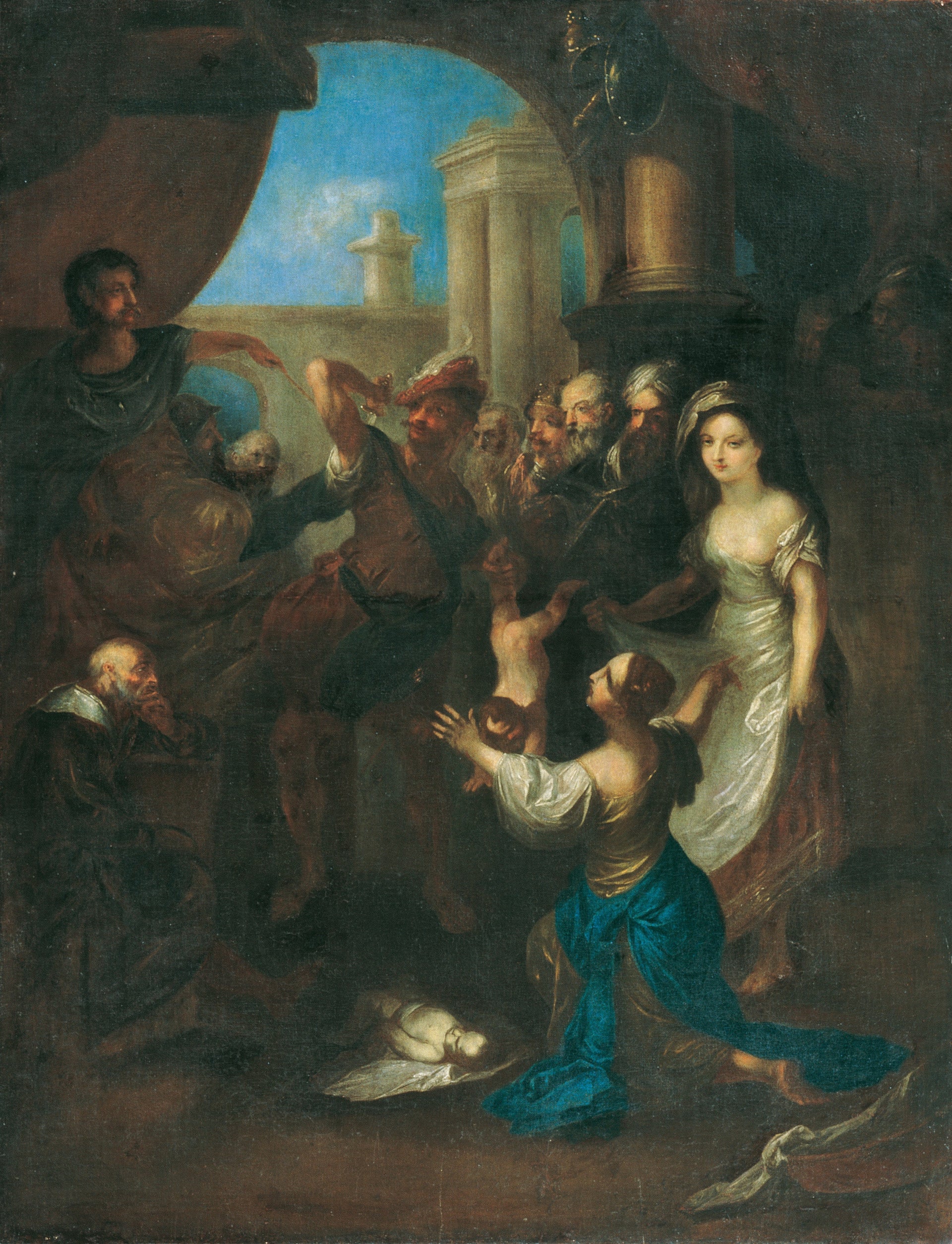 Le jugement de Salomon - Franz Anton Maulbertsch image 1 reproduction de peinture à l’huile