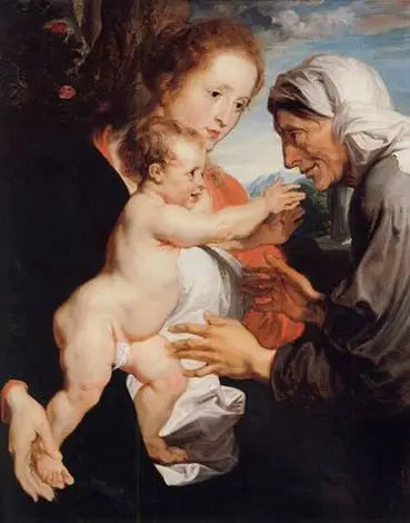 Dziewica z Dzieciątkiem i święta Anna - Antoine van Dyck