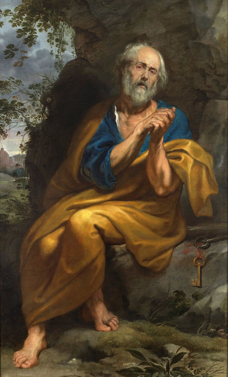 Święty Piotr Pokutujący - Antoine van Dyck