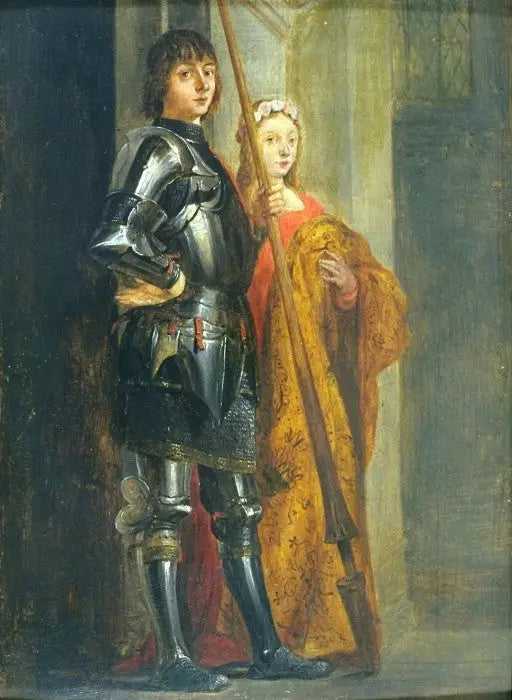 Święci Jerzy i Cecylia (według Antonello da Messina) - David Teniers Młodszy