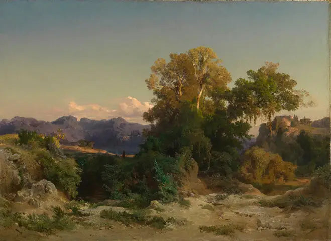 Paysage de la campagne romaine - Arnold Böcklin - Alpha Reproduction
