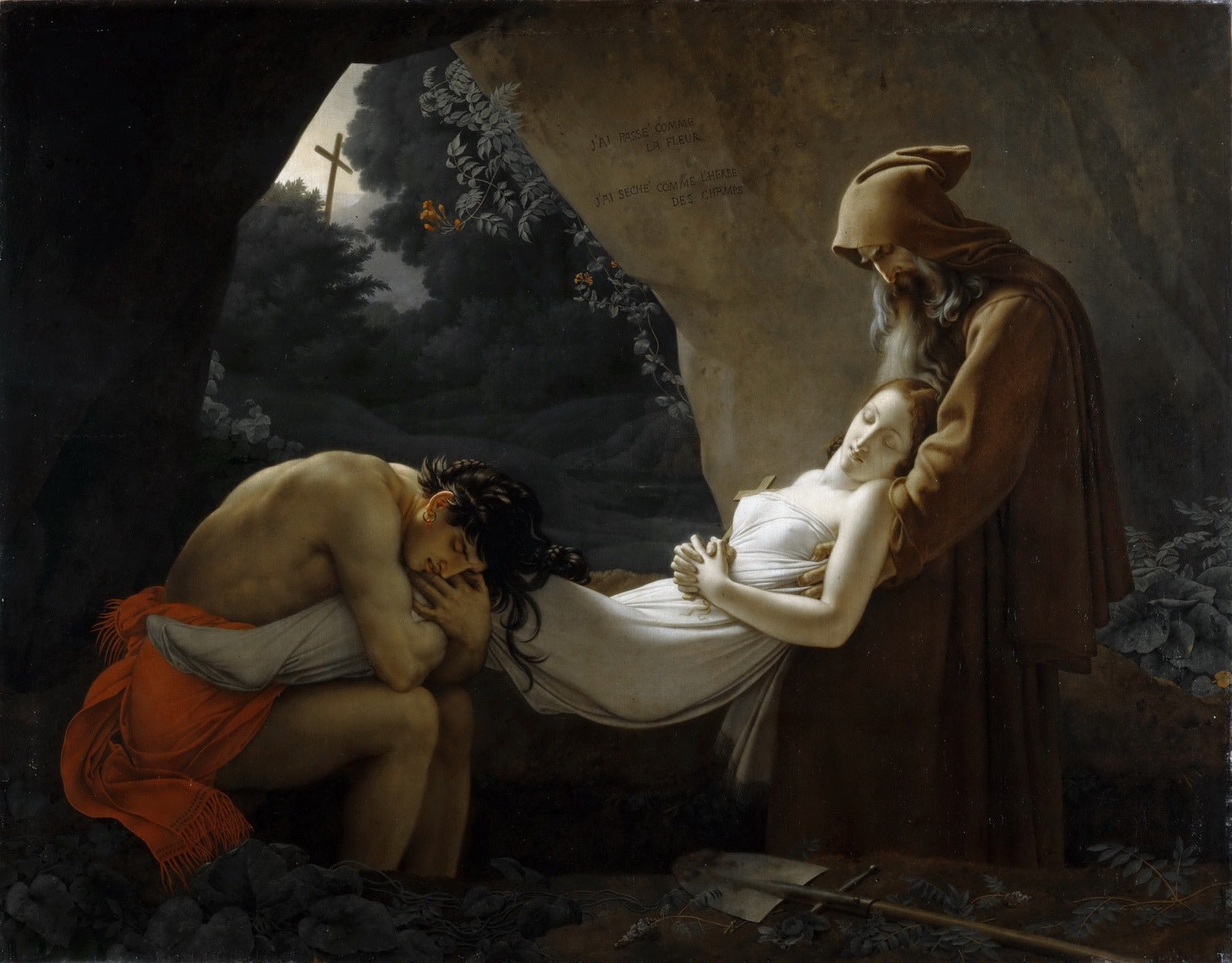 Złożenie do grobu Atali - Anne-Louis Girodet