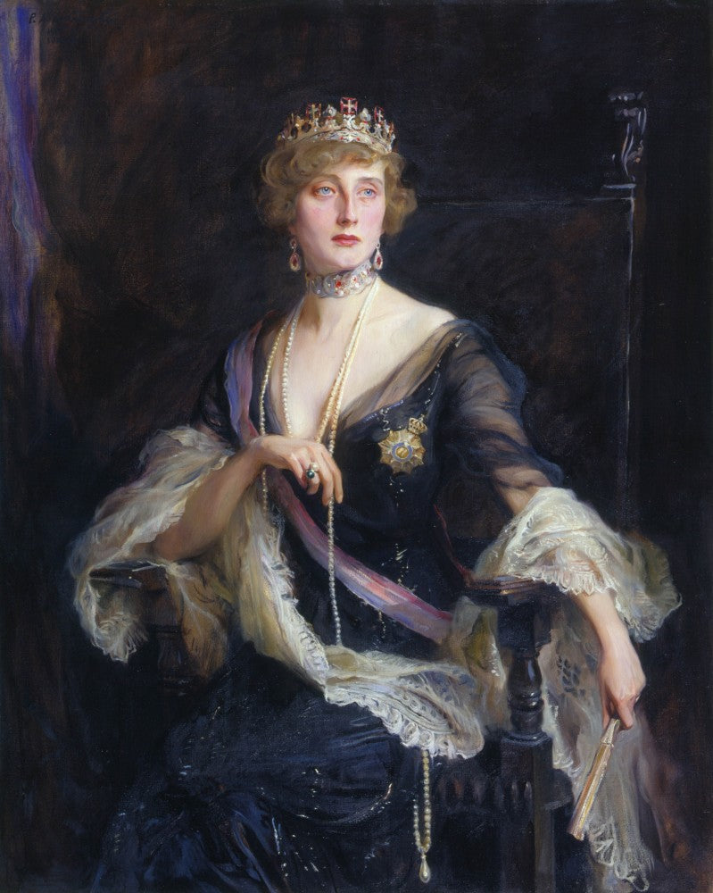 Auguste Victoria, reine du Portugal, en exil - Philip de László
