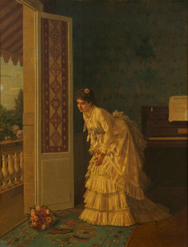 Le bouquet surprise - Auguste Toulmouche