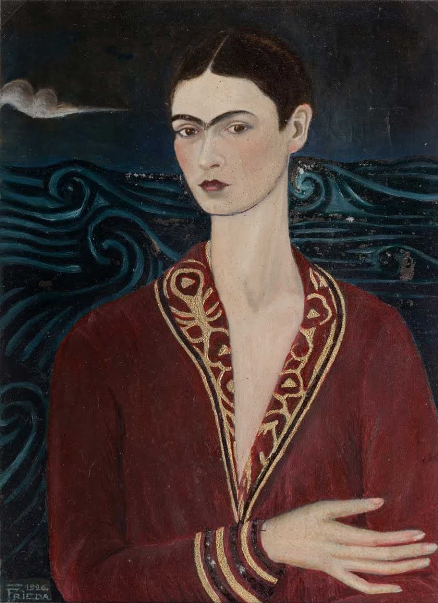 Autoportret w aksamitnej sukni – Frida Kahlo (1926)