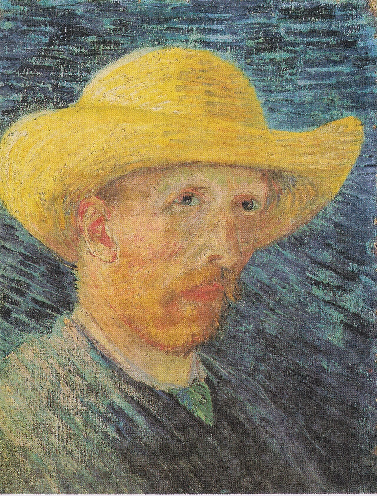 🌻 Autoportret w słomkowym kapeluszu – Vincent van Gogh (1887)