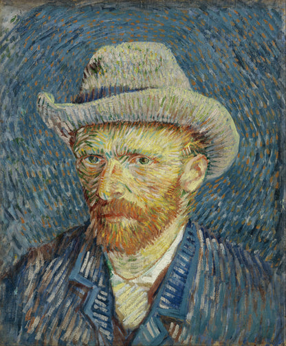 🎩 Autoportret w szarym filcowym kapeluszu – Vincent van Gogh (1887–1888)