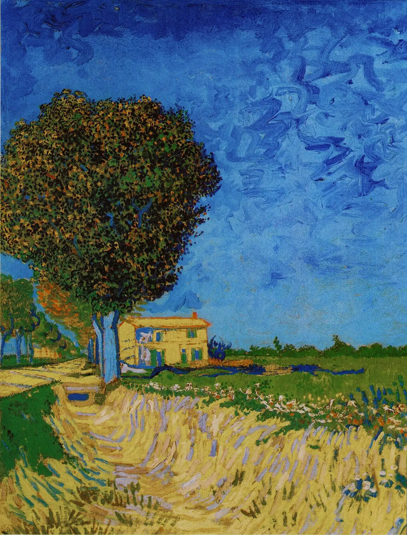 Aleja w Arles z domami - Vincent van Gogh