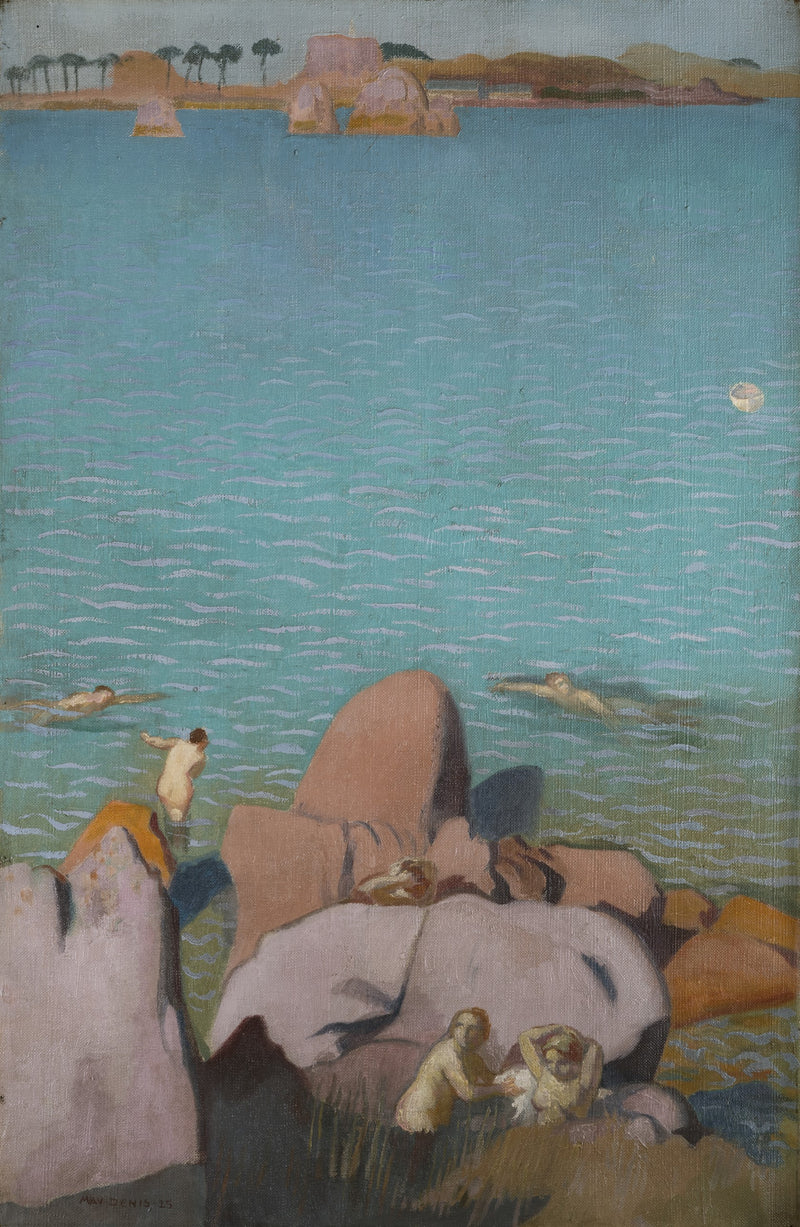 Kobiety kąpiące się w Port-Blanc - Maurice Denis
