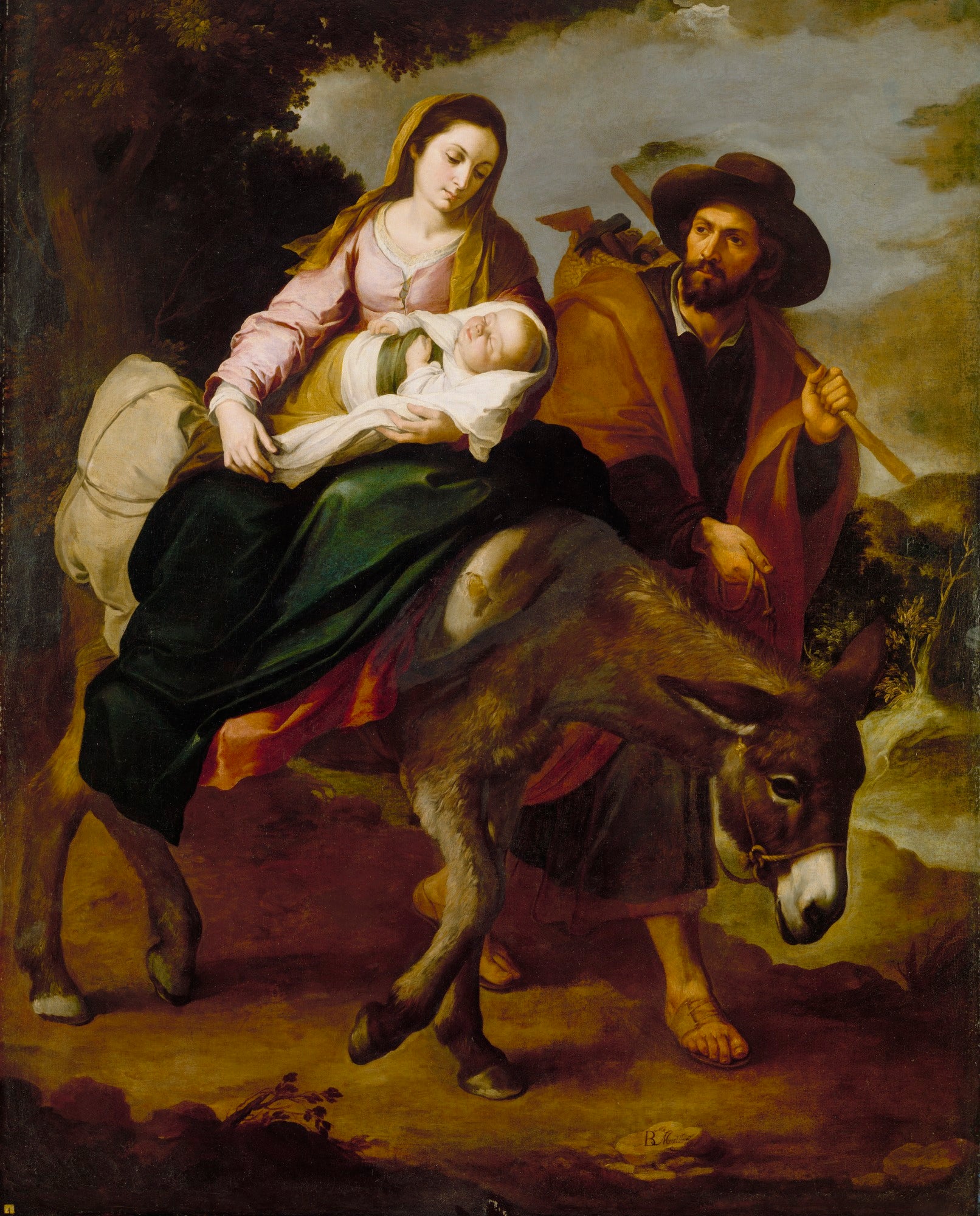 La fuite en Egypte - Bartolomé Esteban Murillo