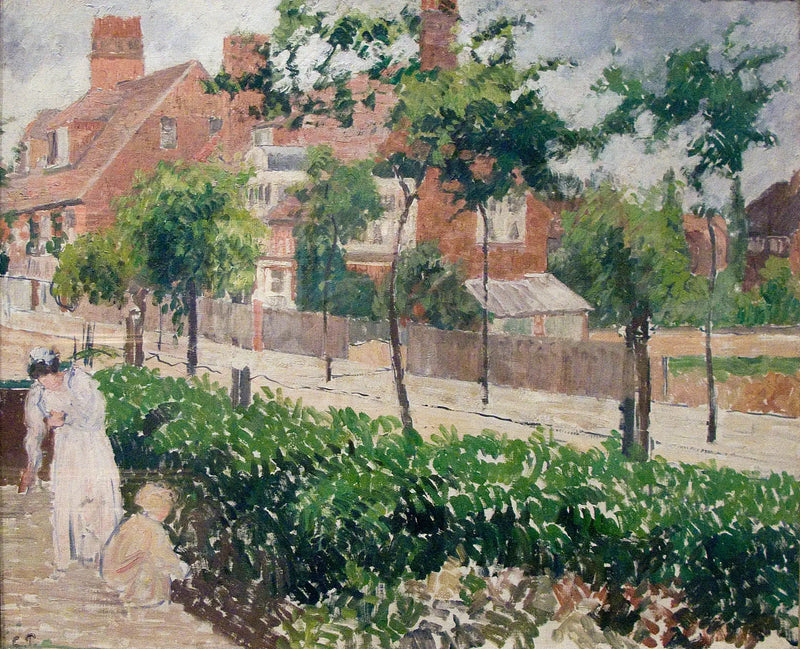 Bath Road, Londyn, (szkic) - Camille Pissarro