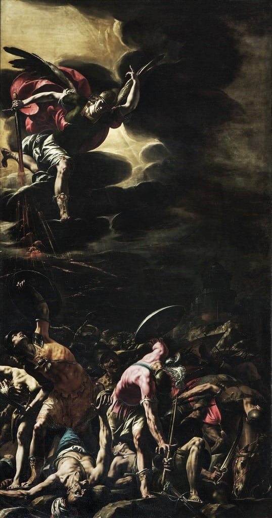 Bataille de Sennachérib - Tanzio da Varallo image 1 copie de tableau peinte à la main