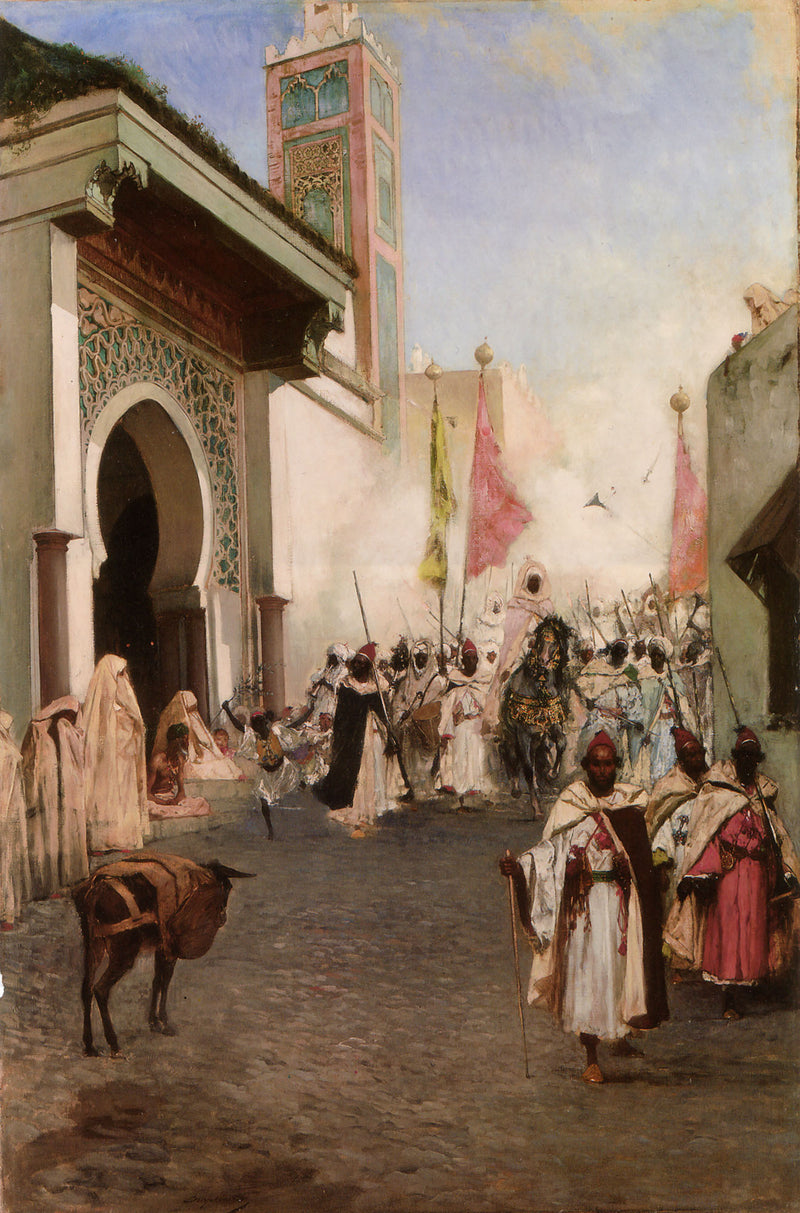 Le pacha de Tanger près de la grande mosquée - Jean-Joseph Benjamin-Constant