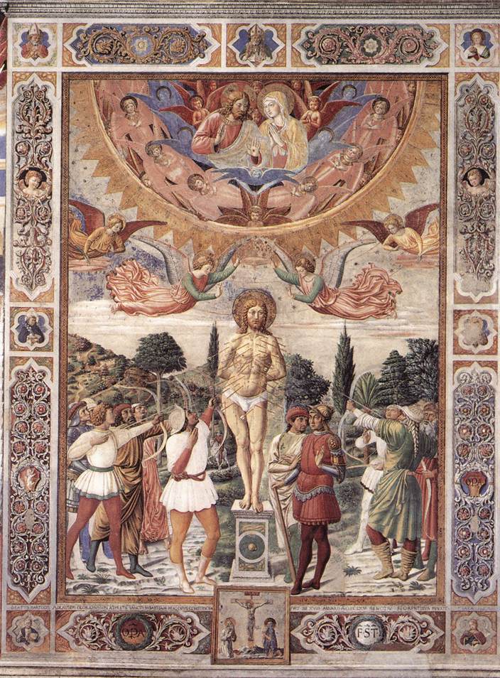 Martyre de saint Sébastien - Benozzo Gozzoli