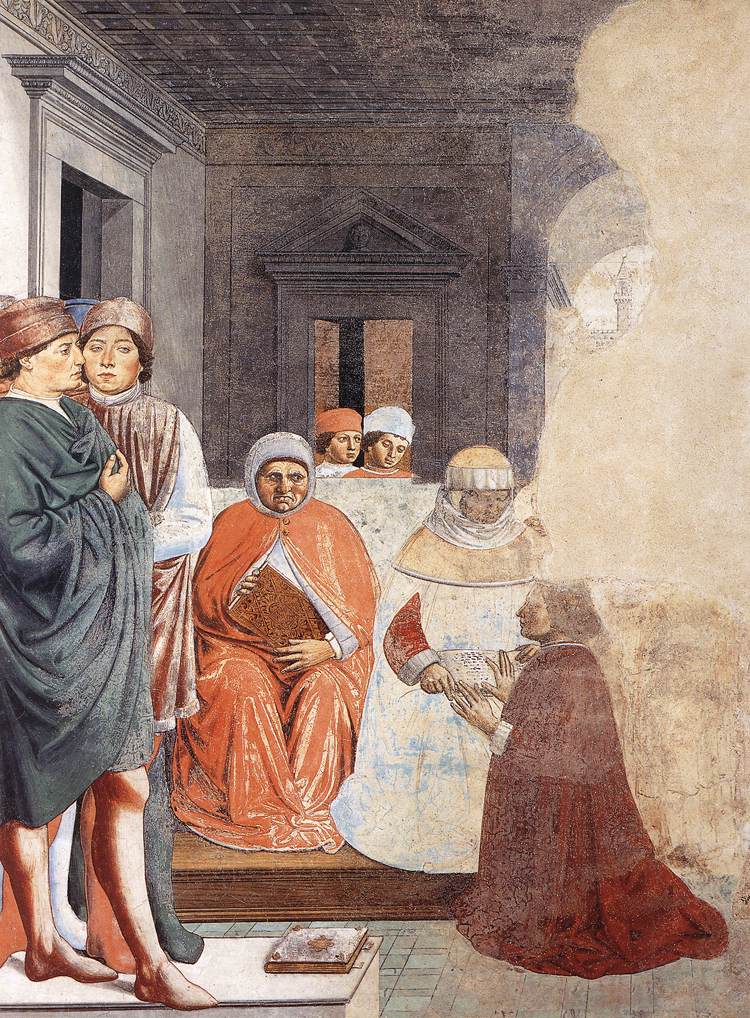 Saint Augustin à l'Université de Carthage (scène 2, mur nord) - Benozzo Gozzoli