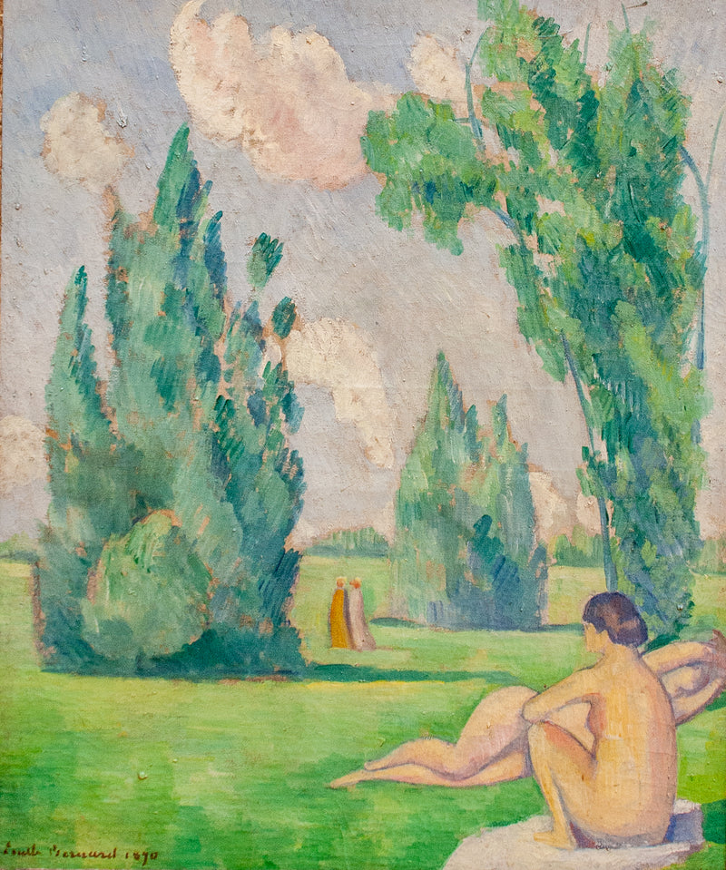 Nus w pejzażu - Émile Bernard