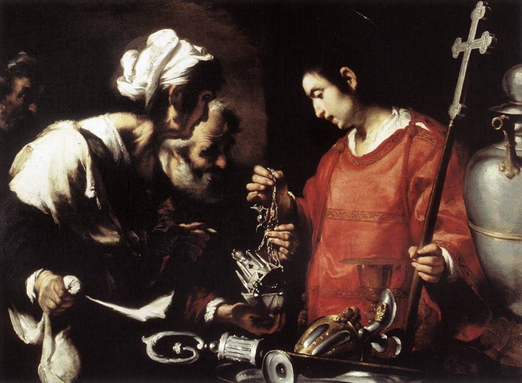La Charité de Saint-Laurent - Bernardo Strozzi