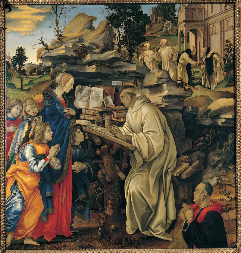 Objawienie się Matki Boskiej u św. Bernarda - Filippino Lippi