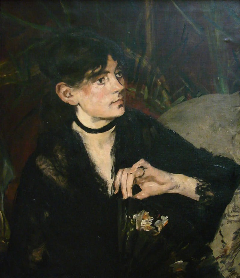 Portret Berthe Morisot z wachlarzem - Édouard Manet